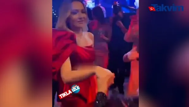 Hadise, Mehmet Dinçerler'in kız kardeşinin düğününde görümceleriyle "Düm tek tek" dansı yaptı