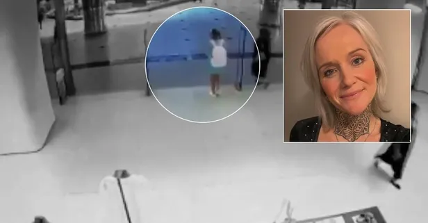 İngiliz komedyen Cerys Nelmes'in Şişli'de bir mağazadan kıyafet çalarken yakalandığı anlar kamerada