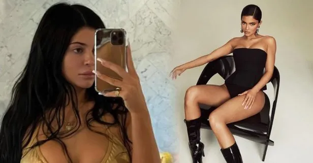 Kylie Jenner çırılçıplak kanlar içinde paylaştı bir de 2 aylık hamile! Bu görüntüye bakmak mide ister ama o hiç çekinmedi