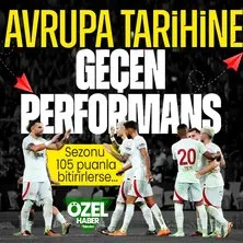 Galatasaray’dan Avrupa tarihine geçen performans! Eğer sezonu 105 puanla bitirirse...