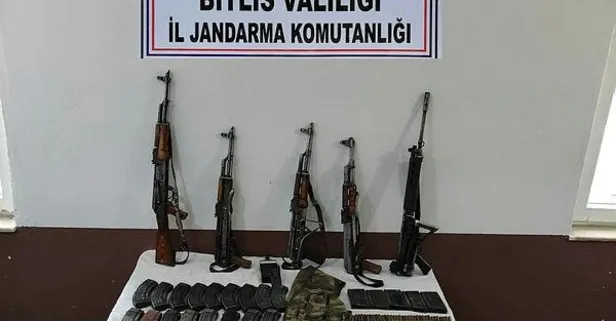 Son dakika: Bitlis'te uzun namlulu silahlar ve mühimmat ele geçirildi