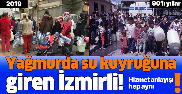 CHP'li belediyelerin hizmet anlayışları değişmemiş! 90'lı yıllardaki su kuyruğunu 2019'da tekrar gördük!