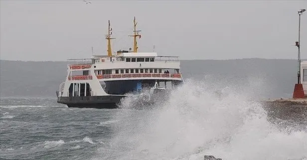 Gökçeada’da feribot seferi iptali