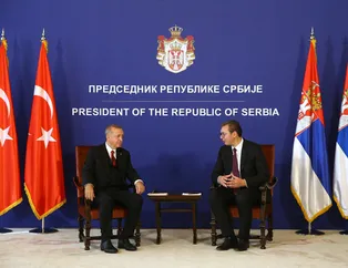 Başkan Erdoğan ve Sırbistan Cumhurbaşkanı Vucic arşiv sergisini gezdi