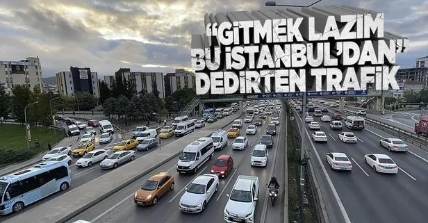 İstanbul’da ilk iş gününde trafik kabusu!