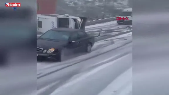 Kayseri'de zincirleme kaza kamerada!