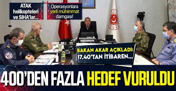 Milli Savunma Bakanı Hulusi Akar, Pençe Şimşek ve Pençe Yıldırım operasyonlarına katılan komutanlarla görüştü