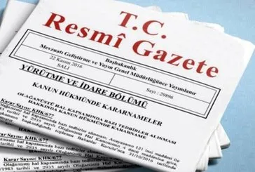 Bazı kurum ile kuruluşlara ilişkin atama kararları Resmi Gazete’de yayımlandı