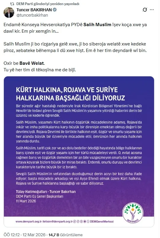 chpli-sezgin-tanrikulu-pkkpydli-salih-muslim-icin-taziye-mesaji-paylasti-dem-gommeye-gidecek-1773319881308.jpg CHP ve DEM'de ortak yas: PKK-PYD'li Salih Müslim'i güzellediler-3