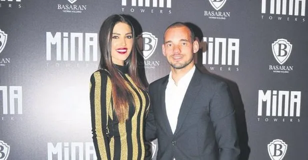 Eski Galatasaraylı Wesley Sneijder eşi Yolanthe Cabau ile barışmak için kesenin ağzını açtı