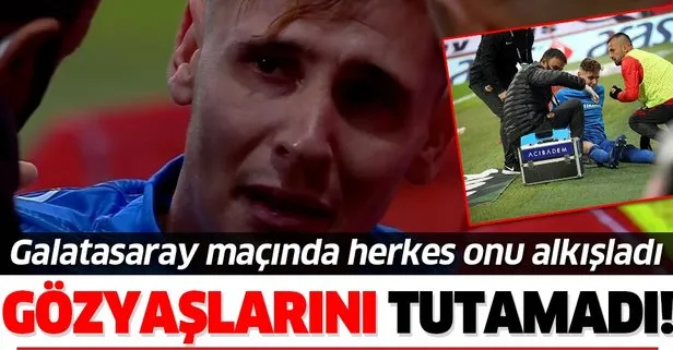 Galatasaray Kayserispor maçına damga vurdu! Kayserispor kalecisi Lung gözyaşlarını tutamadı