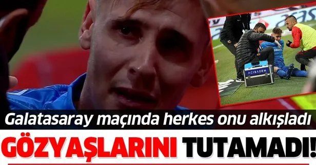 Kayserispor kalecisi Lung gözyaşlarını tutamadı