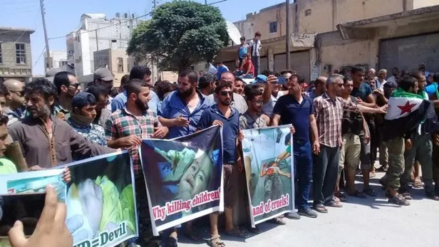 Suriye'de PYD/PKK işgaline bölge halkından büyük tepki-1