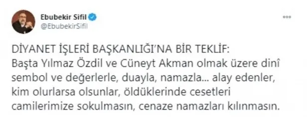 Ebubekir Sifil’in Yılmaz Özdil hakkındaki açıklamalarına Nihat Hatipoğlu’ndan eleştiri: Günahkarsın fetvası vererek ne kazanacağız?