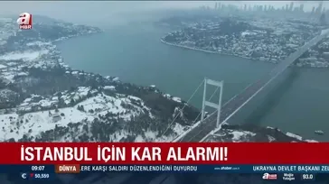 İstanbul için kar alarmı!