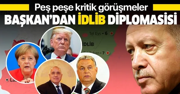 Son dakika: Başkan Erdoğan’dan İdlib diplomasisi! Dünya liderleriyle tek tek görüştü