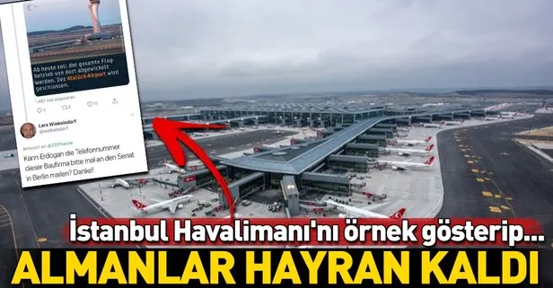 İstanbul Havalimanı’nı örnek gösteren Alman vatandaşı Berlin Havalimanı için ülkesindeki politikacılara yüklendi