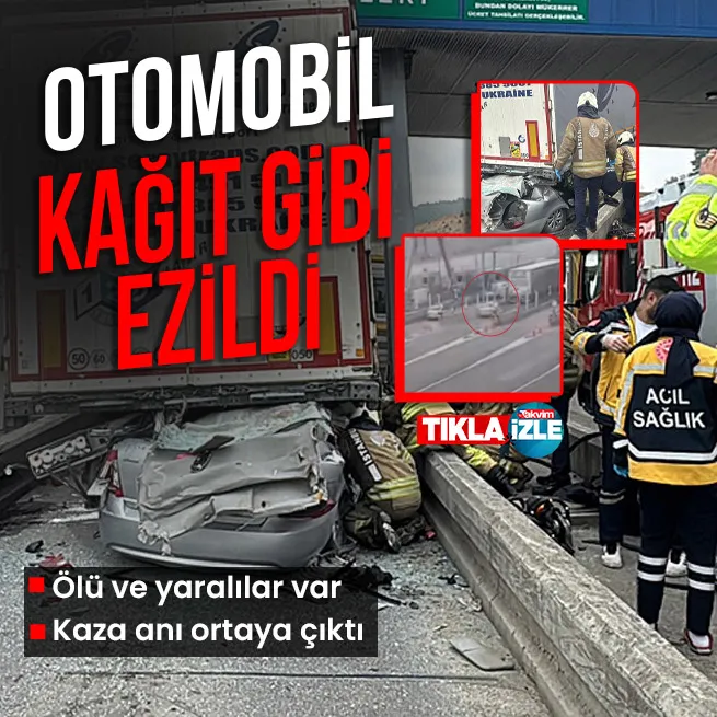 🚨İstanbul Kurnaköy gişelerinde feci kaza! Görüntüler ortaya çıktı! Çok sayıda can kaybı var