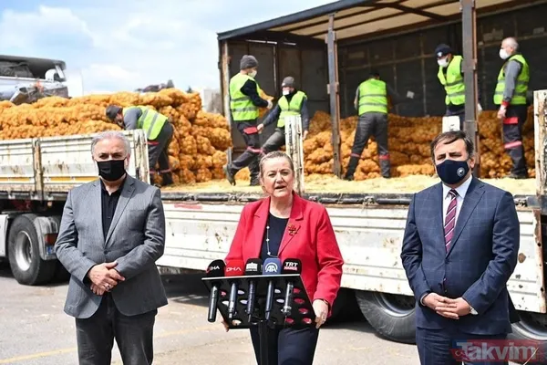 Başkan Erdoğan talimat vermişti! Çiftçiden alınan patatesler ihtiyaç sahibi vatandaşlara dağıtılmaya başlandı - 6