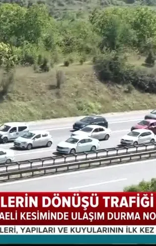 Tatilcilerin dönüşü trafiği kilitledi! TEM'in Kocaeli kesiminde ulaşım durma noktasında