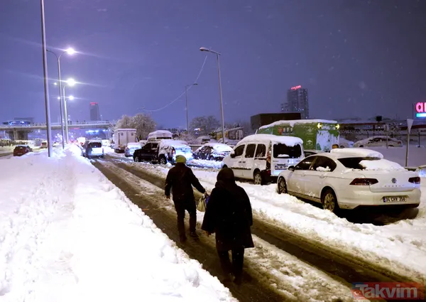 İBB'nin kar rezaleti: İstanbul'da yoğun kar sonrası araçlar yolda kaldı! Vatandaşlar evine gidemedi - 11