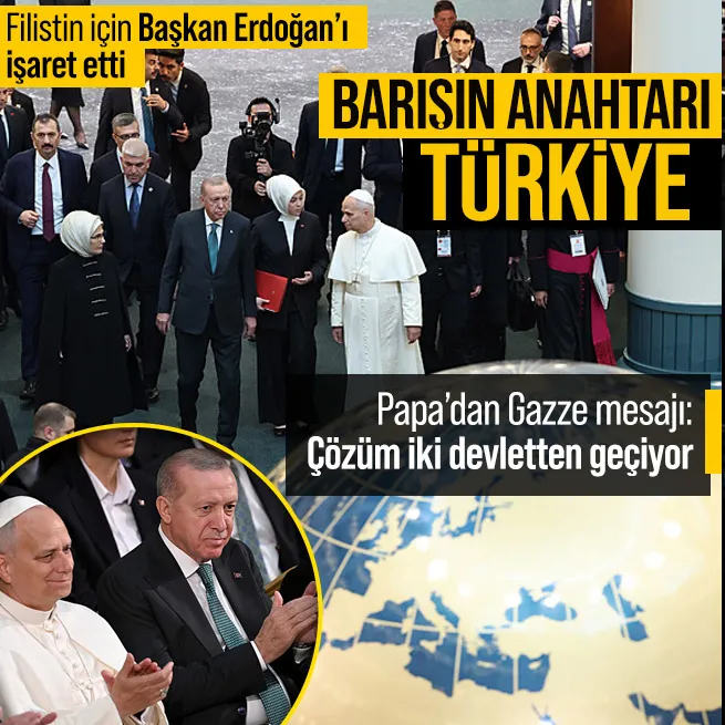 Papa’dan Gazze için dikkat çeken mesaj: İki devletli çözümü destekliyoruz