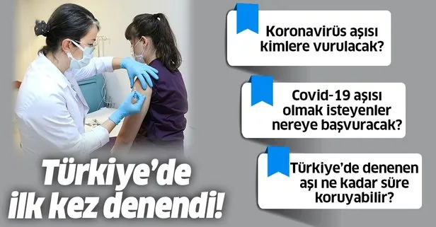 Son dakika: Türkiye’de koronavirüse karşı ilk aşı denendi! Covid-19 aşısı olmak isteyenler nereye başvuracak?