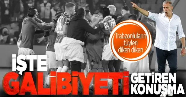 Avcı’nın Trabzonspor’a galibiyeti getiren konuşması