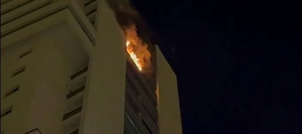 Diyarbakır’da 25 katlı binada yangın!
