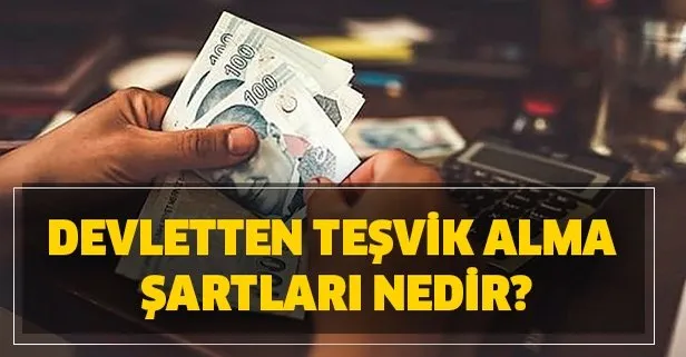 Devletten teşvik alma şartları nedir?