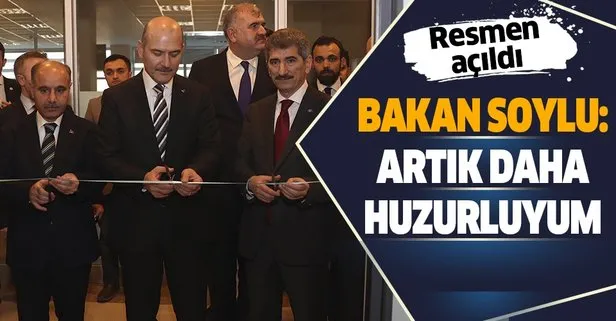 EGM’nin Siber Operasyon Merkezi açıldı! Bakan Soylu: Artık daha huzurluyum