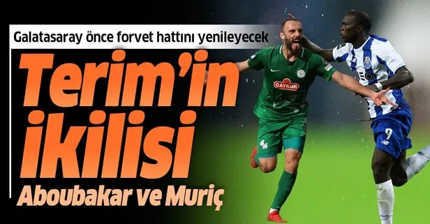Galatasaray önce forvet hattını yenileyecek! Terim’in ikilisi Aboubakar ve Muriç