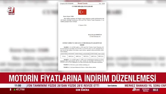 Motorinde ÖTV sıfırlandı! Depo başına 387 TL indirim müjdesi