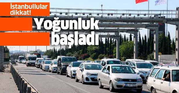 Son dakika... İstanbul trafiğinde tatil yoğunluğu başladı