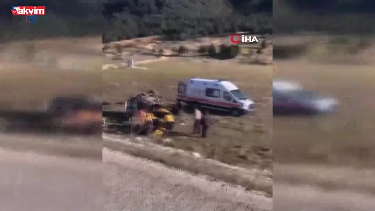 Konya'da feci kaza: 2 ölü 1 yaralı