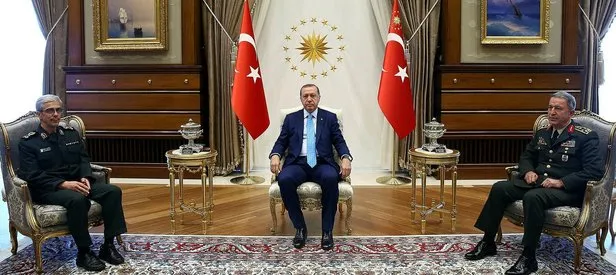 Cumhurbaşkanı Erdoğan İran Genelkurmay Başkanı’nı kabul etti