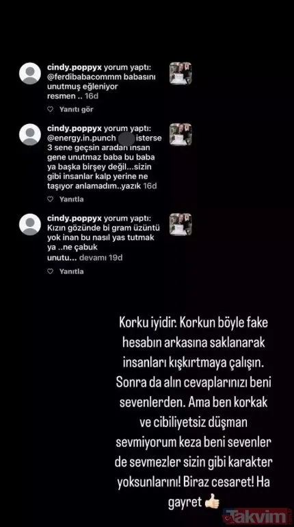 İşte Tuğçe Tayfur'un o paylaşımı...