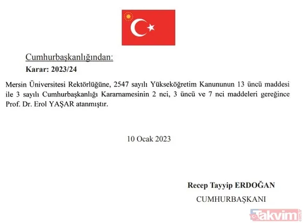 Atama kararları Resmi Gazete'de yayımlandı! İşte yeni isimler - 16