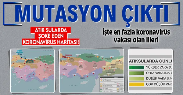 Son dakika: Atık sulardan mutasyon çıktı! Şoke eden koronavirüs haritası-1