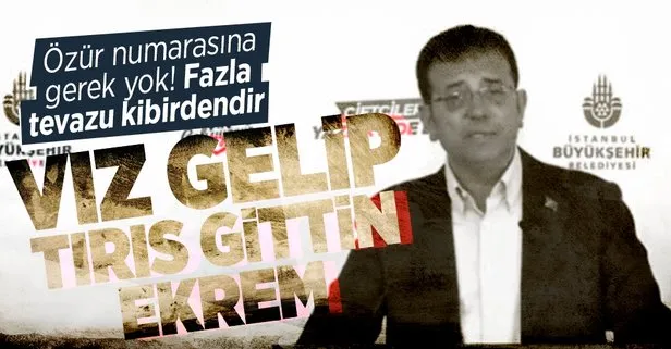 SON DAKİKA: CHP’li İBB Başkanı Ekrem İmamoğlu ’vız gelir tırıs gider’ sözünden dolayı özür diledi