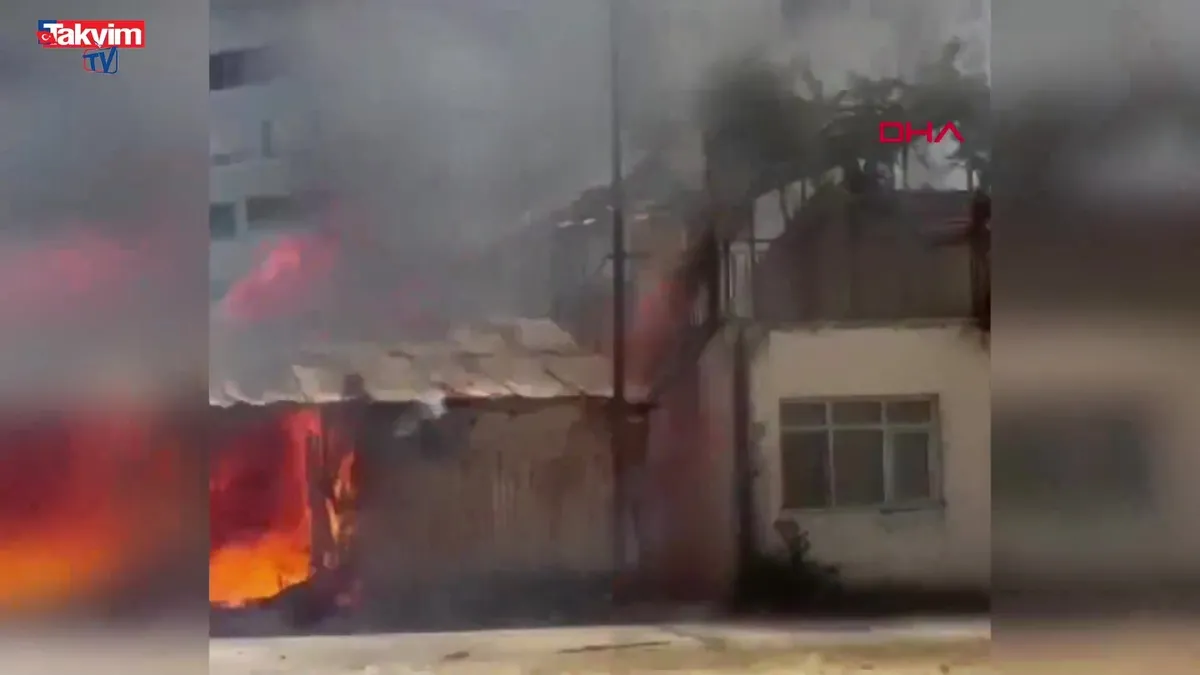Malatya’da ev yangını