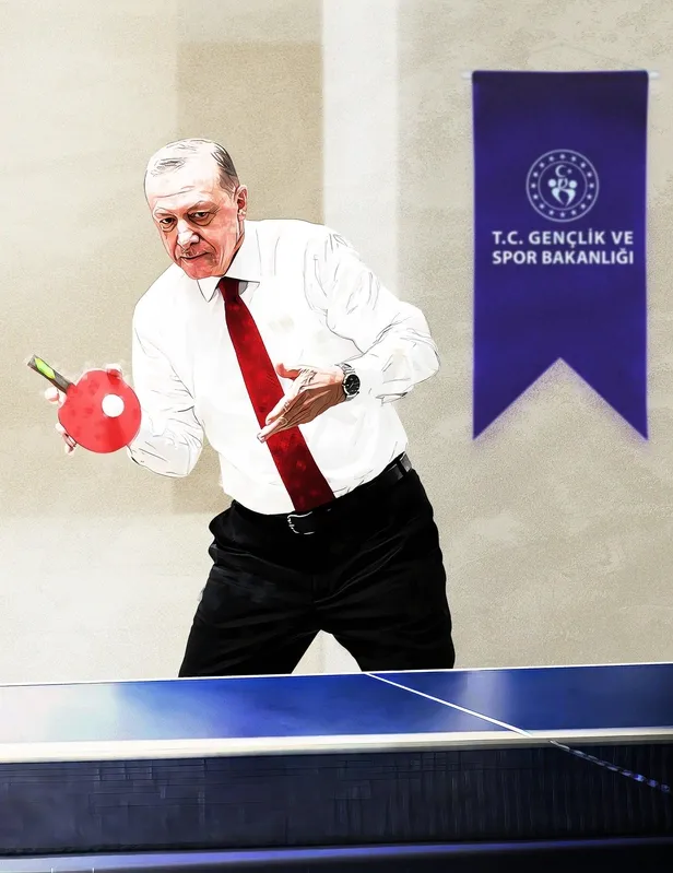 Başkan Erdoğan'ın masa tenisindeki raket tutuşu NFT'ye dönüştürüldü-2
