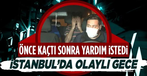 Son dakika: İstanbul’da olaylı gece! Polisten kaçtı, mahsur kalınca aynı polisten yardım istedi