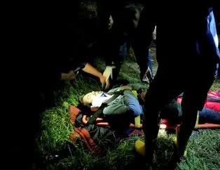Ormanlık alana düşen adam ağır yaralandı