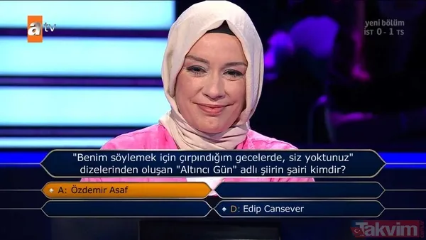 Kenan İmirzalıoğlu'nun sunduğu Kim Milyoner Olmak İster'de hareketleri ve cevaplarıyla geceye damga vuran yarışmacı! - 48