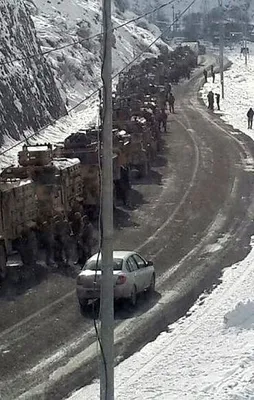 Sınıra büyük sevkiyat