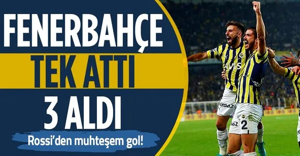Fenerbahçe evinde Başakşehir’i Rossi’nin muhteşem golüyle 1-0 mağlup etmeyi başardı