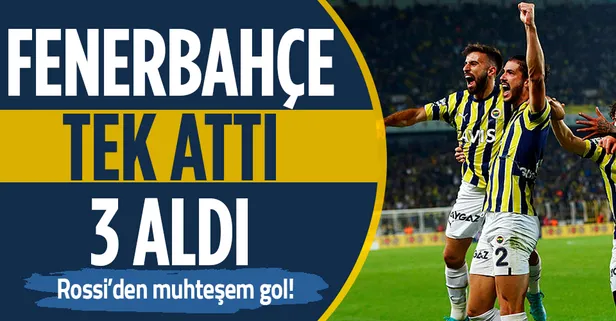 Fenerbahçe evinde Başakşehir'i Rossi'nin muhteşem golüyle 1-0 mağlup etmeyi başardı