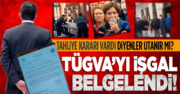 İşte CHP'li İBB'nin TÜGVA'yı işgalinin belgesi! Tahliye kararı olmadığı resmi yazıyla kanıtlandı