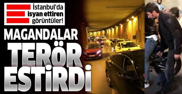 İstanbul’da tepki çeken görüntüler! Magandalar tünel kapatıp havaya ateş açtı